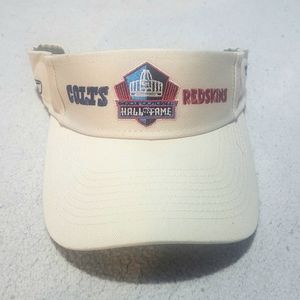 Football Hall Of Fame Tailgate Party 2008 Colts Redskins Visor Reebok Canton OH